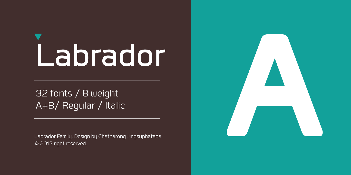 Labrador A Bold Italic Font preview